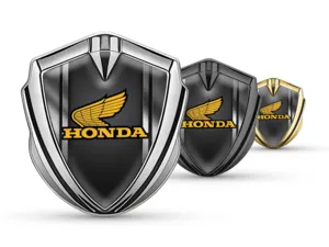 Honda Domed 3D Abzeichen Renn Look Glänzend Domed 3D